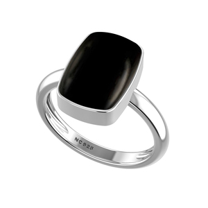 925 Sterling Silver High Finish GDTC Certified <b>Ring</b> Bezel Setting <b>Black</b> <b>Onyx</b> Gemstone Mix Shapes Classic Wedding Party Trendy - Product Image 1