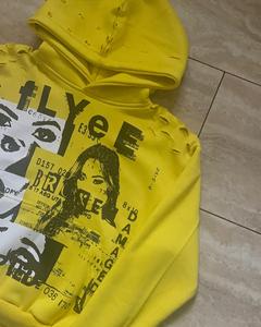 Sweat à capuche à enfiler personnalisé de haute qualité pour hommes 100% coton lourd Design tendance Gsm avec logo - Product Image 3