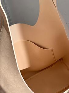 Sac à bandoulière fourre-tout Hobo à fermeture ouverte en cuir véritable pour femme LHB-0009 cadeau de la Saint-Valentin - Product Image 5