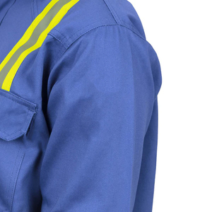 Chaqueta de trabajo de soldadura de cuero de vaca dividida resistente a las llamas de cuero rápido ropa de seguridad para hombres y mujeres - Product Image 4