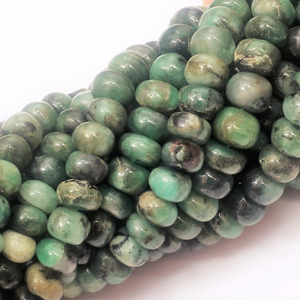 Cuentas Redondas Lisas de Esmeralda Natural AAA, 16 Pulgadas, 6-11 mm, Hermosas Cuentas de Piedras Preciosas de Esmeralda Lisas, Calidad AAA, para Manualidades - Product Image 3