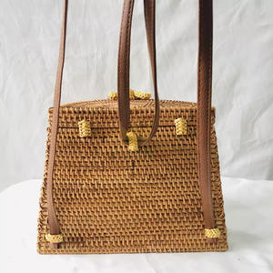 Mochila de mimbre natural, producto Premium, artesanía de artesano de Vietnam - Product Image 5