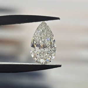 Haute qualité 5.00 CT HPHT CVD blanc poire forme lâche fantaisie diamant IGI certifié VVS1-VVS2 clarté SHREERAJ SOLITAIRE pour - Product Image 1