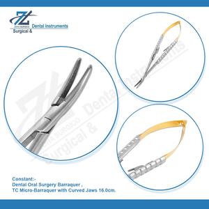 Barraquer ที่ใส่เข็มขนาดเล็ก/barraquer ที่ใส่เข็มผ่าตัดในช่องปากขากรรไกรโค้งไมโคร18ซม. คีม - Product Image 5