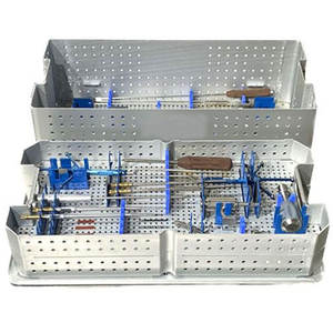 M.A SIDDIQUE INTERNATIONAL Instrumentos de columna vertebral de acero inoxidable Bandeja de esterilización de instrumentos Clase I Juego quirúrgico personalizado - Product Image 4