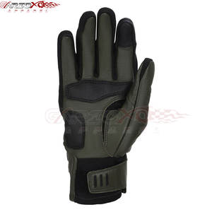 Gants de moto en maille et en cuir pour toutes les saisons Gants de moto à manchette longue pour une protection maximale du poignet - Product Image 2
