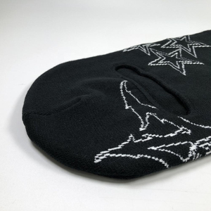 Couvre-ski de couleur personnalisée, logo personnalisé, balaclava tricotée à 3 trous avec logo de groupe, vêtements de rue, utilisation en extérieur, balaclava - Product Image 2