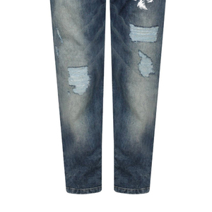 Professional Made New Stylish Women <b>Jeans</b> Pant Screen Printing <b>High</b> Demanded Mid <b>Waist</b> Canvas Fabric Straight Pattern Denim Pant - Product Image 5