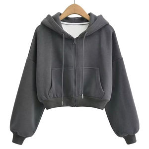 Casual, streetwear,Drop Shoulder, figuras, transpirable, ecológico, sudaderas con capucha, sudadera de entrenamiento de punto Fitness Sudadera con capucha para mujer - Product Image 6