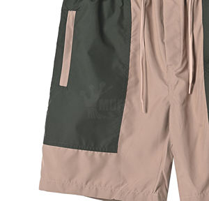 Personalizar serigrafía Logo Running Gym Hombre Sweat Short Pant Letter Reflective Nylon Shorts para hombres Polyester Shorts - Product Image 6