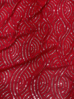 Tendance indienne magnifiquement conçue demi Jalebi Saree Georgette broderie séquence travail pour fête et mariage porter