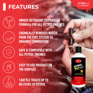 Power Boost 300ml Max Clean Limpiador de inyectores de gasolina Sistema de tratamiento de combustible y aditivos para mascotas - Product Image 4