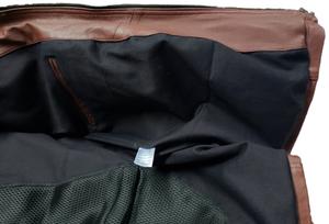 New <b>Men's</b> Style <b>Sheepskin</b> Real Leather <b>Jacket</b> Best Selling Winter <b>Jacket</b> Stand Collar and Zipper Closure OEM Service Plain Dyed - Product Image 6