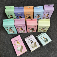 Caja de Embalaje de Cartón con Logotipo Personalizado Colorido, Caja de Embalaje para Extensiones de Cabello con Ventanas de PVC
