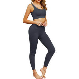 Moda y estilo único 2025 colección mujeres Yoga conjunto gimnasio Fitness deportes sujetador Legging Yoga conjunto - Product Image 2