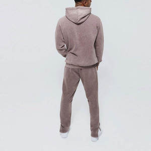 Top Selling Winter Wear Acid Wash Tracksuit For Men New Fashion Casual Wear Men's Acid Wash Tracksuit Sets - Product Image 2