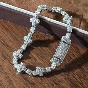 Las pulseras de lujo con estilo de platino más vendidas, Diamante brillante certificado GIA para fiesta, aniversario, regalo de boda - Product Image 5