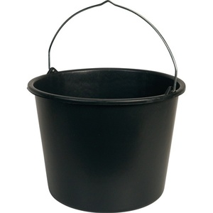 GRIPLINE D 20L Black <b>Plastic</b> Construction <b>Bucket</b> - Product Image 5