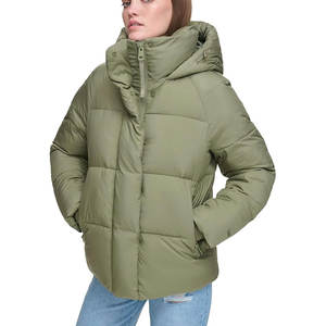 แจ็คเก็ตขนเป็ดสไตล์วินเทจสำหรับผู้ชายเสื้อโค้ทผ้าเดนิมแวววาวคอตั้งโลโก้ด้านหน้าสำหรับฤดูหนาวแบบมืออาชีพ - Product Image 5