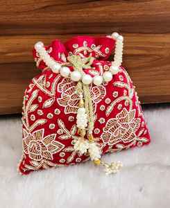 Bolsas Potlis Indias Tradicionales Multicolores para Regalos de Boda, Fiestas Indias, 2026, para Frutos Secos - Product Image 6