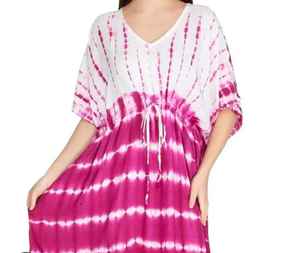 Women's Solid V-Neck Beach <b>Bikini</b> <b>Cover</b>-<b>Up</b> 100% Cotton Bathing Suit <b>Dress</b> Embroidery Tassel Decor for Casual Party Spring Season - Product Image 3