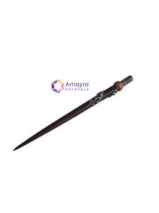 Bâton de guérison en bois de rose avec pierres précieuses, nouveau design, vente en gros de baguettes en agate, à acheter chez Amayra Crystals Exports - Product Image 6