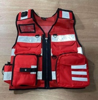 Özel Tasarım Markalı Paramedik Ambulans Güvenlik Ağır Hizmet Tipi File Cepli Tıbbi Yelek Pakistan'da Üretilmiştir