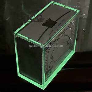 Boîte en acrylique SHP avec protection UV, 6 pièces, couvercle à aimant puissant, présentoir pour boîte d'entraînement d'élite Pokémon TCG Phantasmal Flames, étui en acrylique fluorescent - Product Image 3