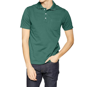 Chemises polo à manches courtes en coton piqué pour hommes, logo personnalisé pour les chemises polo de travail - Product Image 4