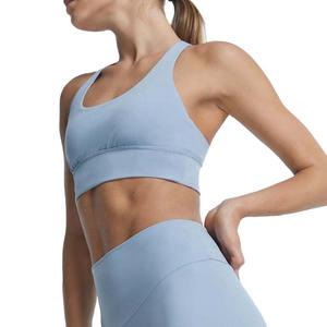 Soutien-gorge de sport avec logo personnalisé de haute qualité pour femmes vêtements de course décontractés et de fitness grande taille avec logo avant nouveau - Product Image 1