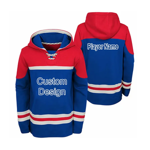 Vêtements de hockey sur glace personnalisés Sweat à capuche de hockey sur glace en polyester de qualité supérieure avec logo uniforme d'heure pour adultes OEM - Product Image 3