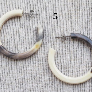 Buffalo Horn <b>Earrings</b> for Girls <b>Earring</b> Woman <b>Earring</b> Horn Jewelry Natural Horn for Women High Quality - Product Image 1