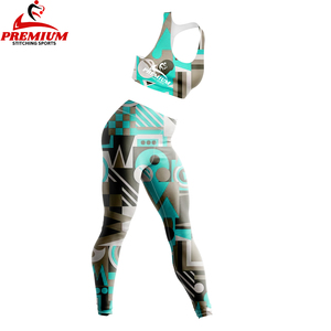 Vêtements de sport d'hiver personnalisés pour femmes, ensembles de sport 4 pièces à taille haute - veste de yoga à fermeture éclair à manches longues, leggings, soutien-gorge de sport - Product Image 3