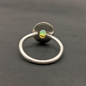 Bague en opale éthiopienne naturelle Bijoux fins Bague en argent sterling 925 Bague de conception moderne pour femme Bague cadeau de mariage - Product Image 3