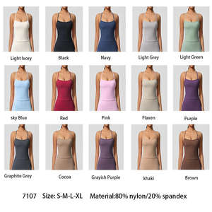 Nouveauté : débardeurs de sport pour femmes, en nylon de haute qualité, super doux, confortables, coupe ajustée, pour la course à pied, le yoga et les activités sportives - Product Image 6