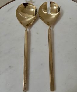 Meilleure Qualité Nouveau Style Acier Inoxydable Et Poignée En Résine Serveur À Salade Dernier Design Bureau Fête Et Restaurant Utilisé Meilleure Vente - Product Image 5