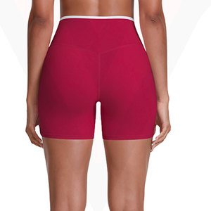Ensemble de shorts de yoga pour femmes, design personnalisé, taille haute, tissu flexible, séchage rapide, confortables, pour studio de yoga et entraînement - Product Image 6