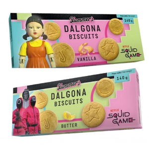 Venta al por mayor Yummers Dalgona Squid Game Cookie Crunchy Candy with a Game Edge 140g Venta al por mayor de galletas - Product Image 6