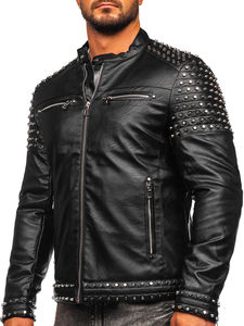 Ventes en gros de vestes en cuir pour hommes de haute qualité, nouvelles vestes en cuir pour hommes, vestes de motard décontractées vintage pour hommes, mode moto - Product Image 2