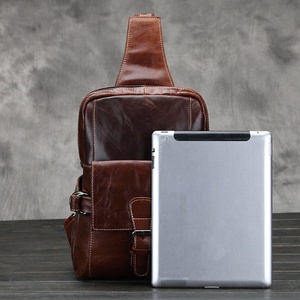 Sling Bag Logotipo personalizado Moda Riñonera de cuero Gran capacidad Crossbody Chest Bags Mujeres Riñonera - Product Image 6