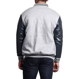 Veste à col montant pour hommes grande taille avec design Letterman vente en gros veste pour extérieur en vente - Product Image 2