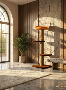 Griffoir pour chats Amistar Caramel Lift de haute qualité, adapté à toutes les races et tailles de chats. - Product Image 3