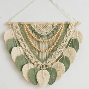 ECONA Arte Mural Duradero y Elegante de Fusión Escandinava y Sureste, Hermoso Diseño de Naturaleza Muerta en Macramé de Algodón para Interiores de Apartamentos - Product Image 2