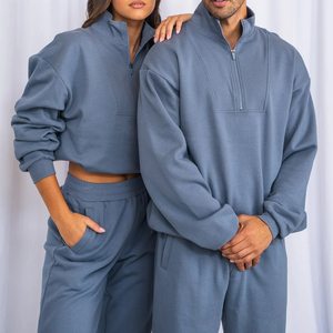 Sudadera con capucha para hombre de alta calidad 350GSM bordado personalizado patrón sólido grueso peso pesado ganchillo negro algodón en blanco forrado con capucha - Product Image 5