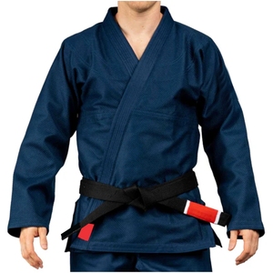 ชุดออกกำลังกาย Jitsu Jitsu jimonokimono de Jiu Jitsu บราซิลเลียน Jitsu Jitsu ชุดกีฬาสีน้ำเงินขาวดำหรือเทาแจ็คเก็ตและกางเกงพร้อมเข็มขัดสีขาว - Product Image 1