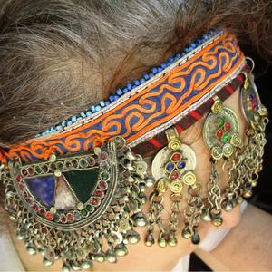 Collar Tradicional Afgano Étnico Tribal Hecho a Mano con Cuentas de Diamantes, Accesorio de Moda Vintage Cultural para Mujer, Fiesta, Boda - Product Image 5