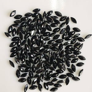 Spinelle noir naturel 6x3MM, coupe marquise, pierre précieuse en vrac de la meilleure qualité pour la fabrication de bijoux - Product Image 3