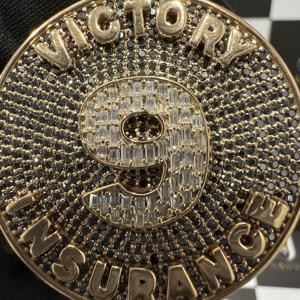 Pendentif en argent 925 plaqué or rose, grand pendentif hip-hop, entièrement serti de diamants en moissanite VVS personnalisés pour hommes - Product Image 6