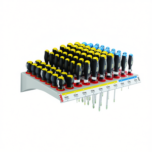 Estante USAG de 100 piezas con destornilladores Phillips y Pozidriv para exhibición y almacenamiento de herramientas - Product Image 2