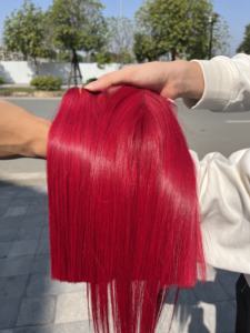 Cabello Humano con Cierre Frontal de Encaje, Peluca de Cabello Remy con Frente de Encaje de Cabello Virgen Vietnamita, Muestra Gratis - Product Image 4